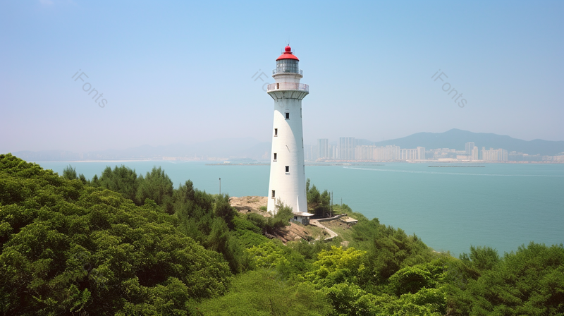 海边灯塔航拍旅行摄影素材,高清,摄影图,摄影图片,图片大全,摄影图免费下载